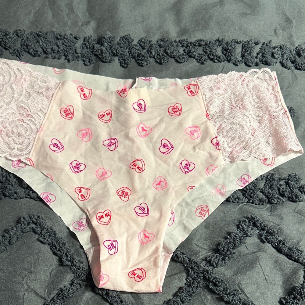 Victoria's Secret Pink Heart Print Panties
